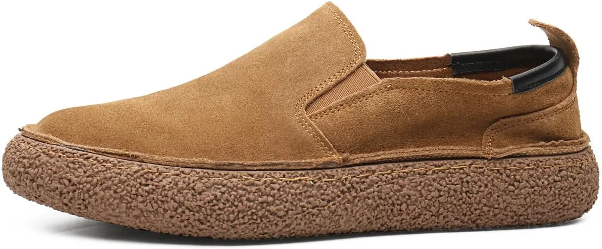 Santimon Men's Suede Loafers Casual Soft Flat Slip On Driving Shoes