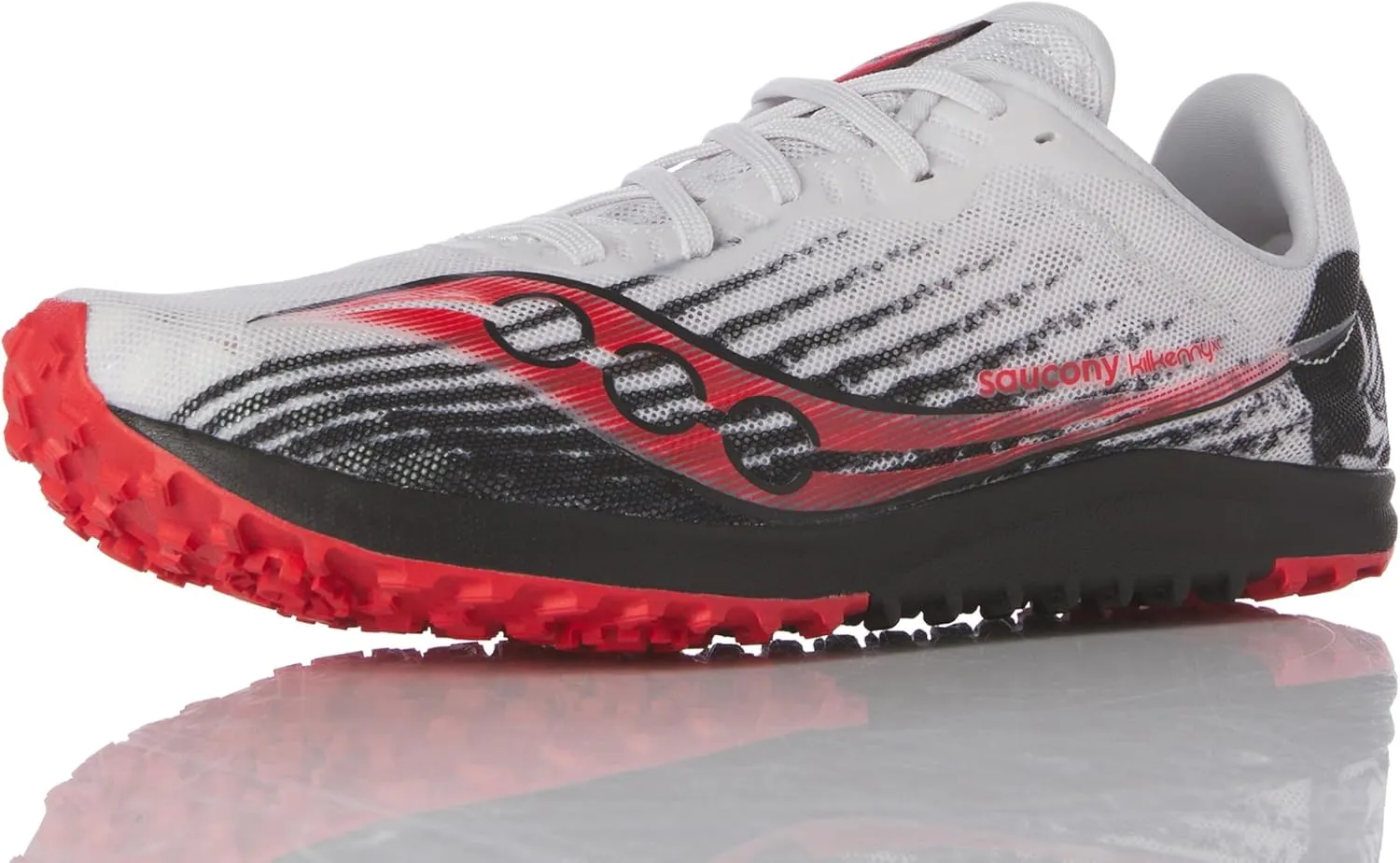 Saucony Women's Kilkenny XC 9 Flat Sneaker, White/Black, 6.5