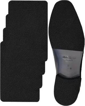 Shoe Sole Protector for High-Heels, Non-Slip Shoe Pads - Anti-Slip Grips (6.0"x4.0", Black - 2 Pairs)