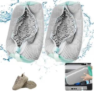 Shoe Washing Machine Bag, Shoe Washing Bag for All Shoe Types and Sizes, Adjustable Shoes Laundry Shoe Bag for Washer and Dryer Sneaker Cleaning Bag for Gym, Tennis, Delicate