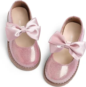 shoeslocker Toddler Girl Dress Shoes-Little Girl Mary Jane Shoes Wedding Party Casual Soft Walking