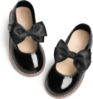 shoeslocker Toddler Girl Dress Shoes-Little Girl Mary Jane Shoes Wedding Party Casual Soft Walking
