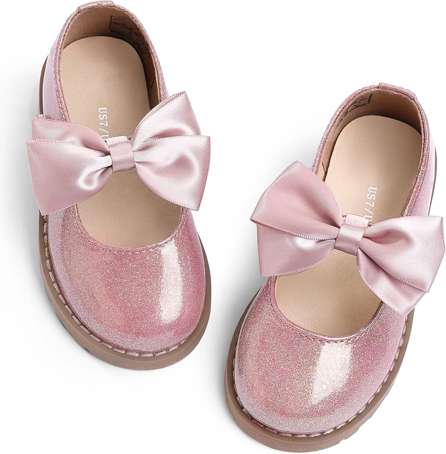 shoeslocker Toddler Girl Dress Shoes-Little Girl Mary Jane Shoes Wedding Party Casual Soft Walking