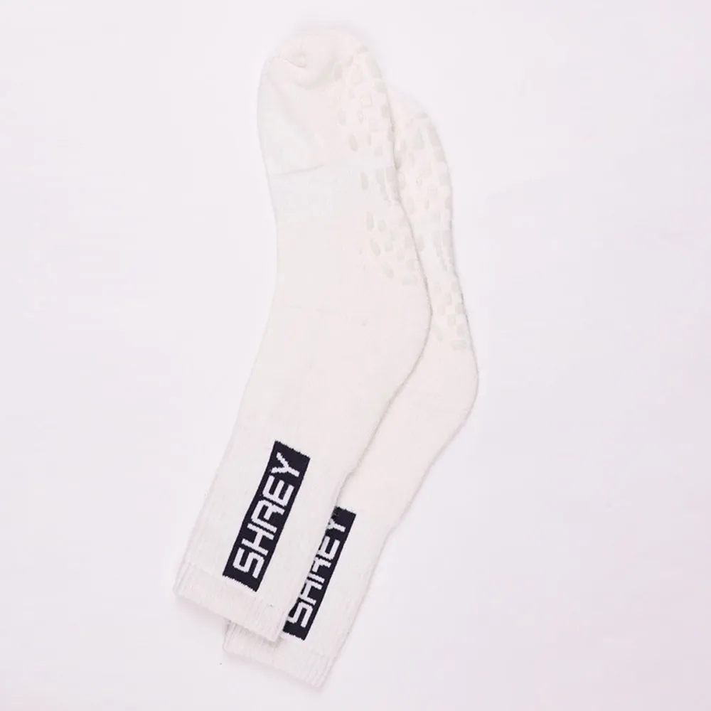 SHREY Master Grip Plus Socks Off White - With Anti-Slip Technology