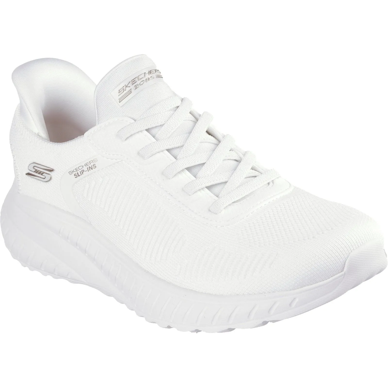 Skechers BOBS Sport Squad Chaos Textile Women's Off White Trainers