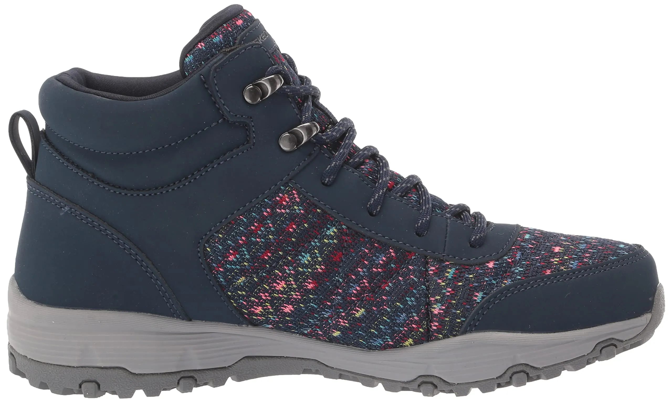 Skechers Women's Lace Up Boot Hiking 9.5 Navy Multi