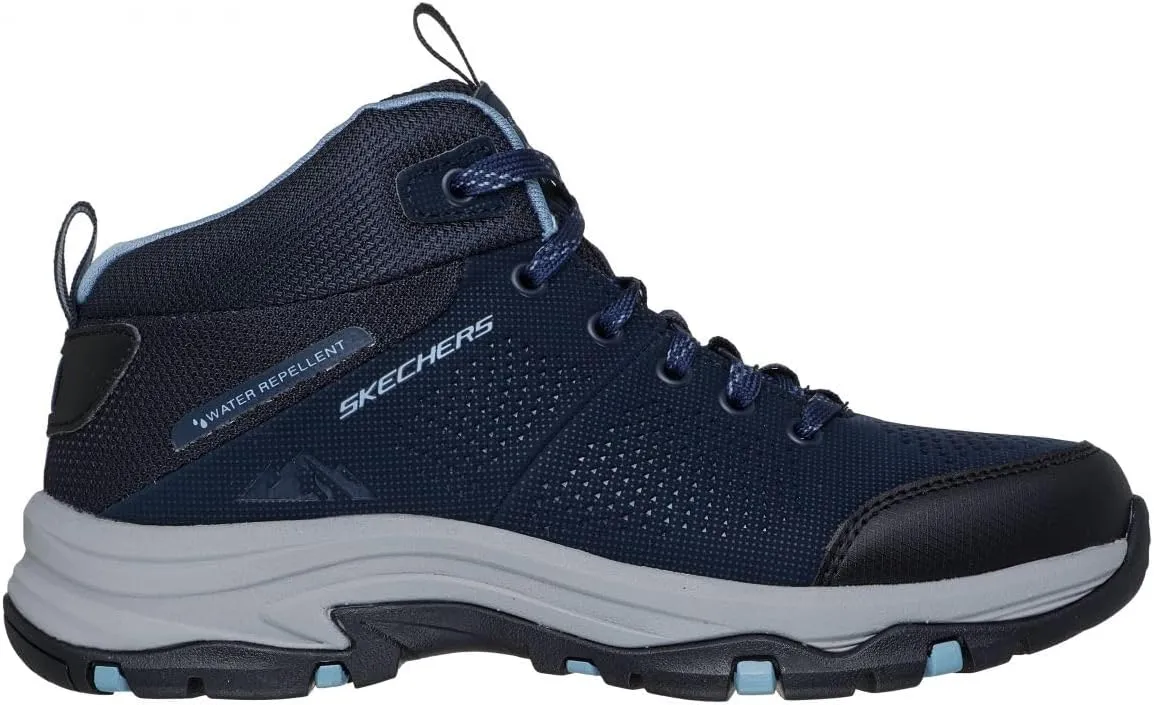 Skechers Women's Relaxed Fit: Trego - Trail Kismet Water-Repellent Mid-Top Hiking Boot Navy/Gray - 180001-NVGY
