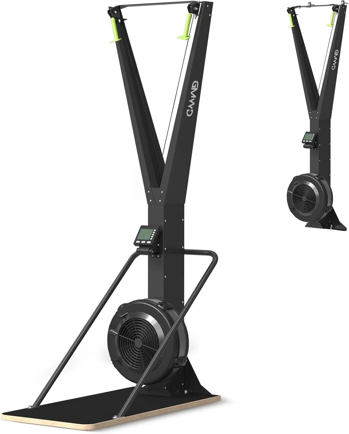 Ski Exercise Machine, GMWD Ski Equipment Indoor Aerobic Wind Resistance Machine, Indoor Strength Training Home Gym Equipment