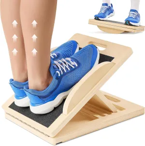 slant Board Turns Into balance board - Premium Calf Stretcher and Wobble Board for Effective Calf Stretching and Squats