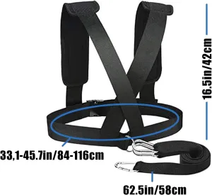 Sled Harness Tire Pulling Harness Pull Strap for Sled Training Fitness Weight Training Speed Chute Harness Football Workout Equipment