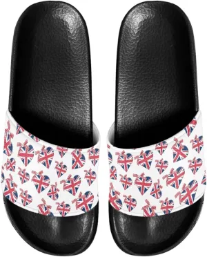 Slide Sandals Home Bathroom Slip-on Flat Slippers Daily Shoes for Women