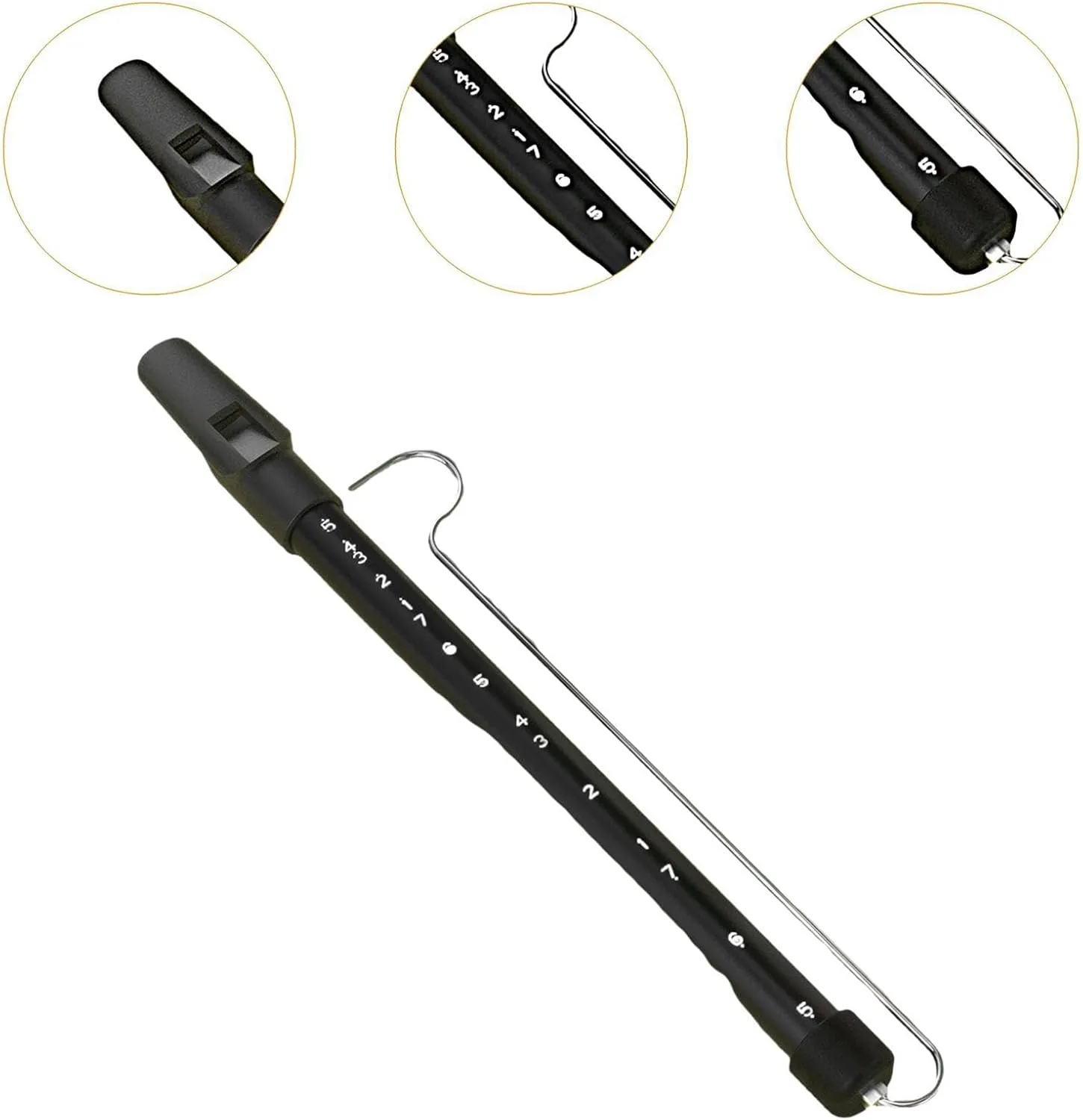 Slide Whistle Whistle Sliding Handheld with Sliding Rod Funny Musical Toy Adults Toy for Performances School Prizes Kids, Black