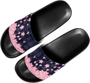 Slippers Sandals for Women EVA Flat Slides Anti-Slip House Shower Shoes Indoor Outdoor Open Toe Spa Pool Slides SizeUS 6-13.5