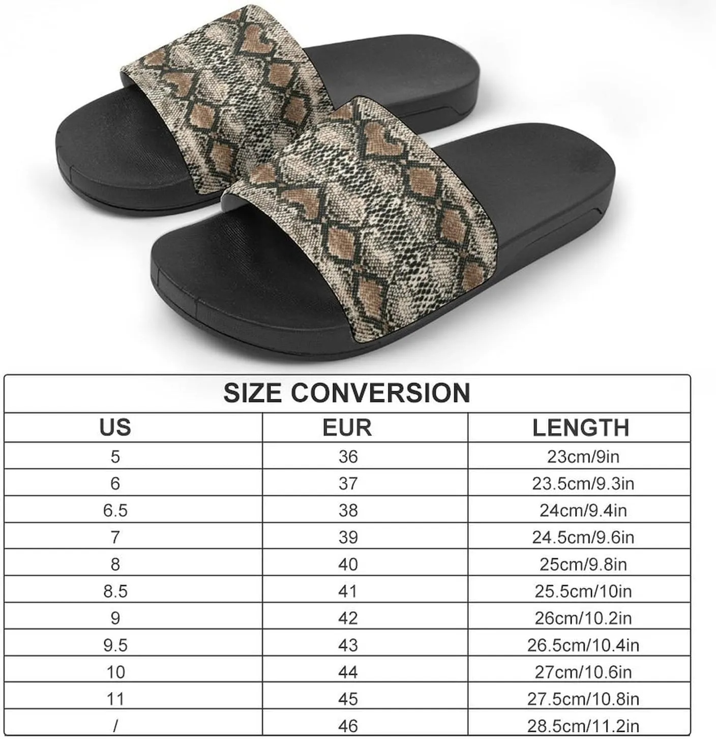 Snake Pattern Slides Men Home Sandal Women Non Slip Shower Open Toe Shoe Lightweight Casual Shoes Flat Slide Sandals