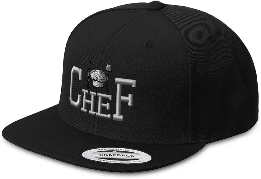 Snapback Hats for Men & Women Chef Cooking Cook A Embroidery Acrylic