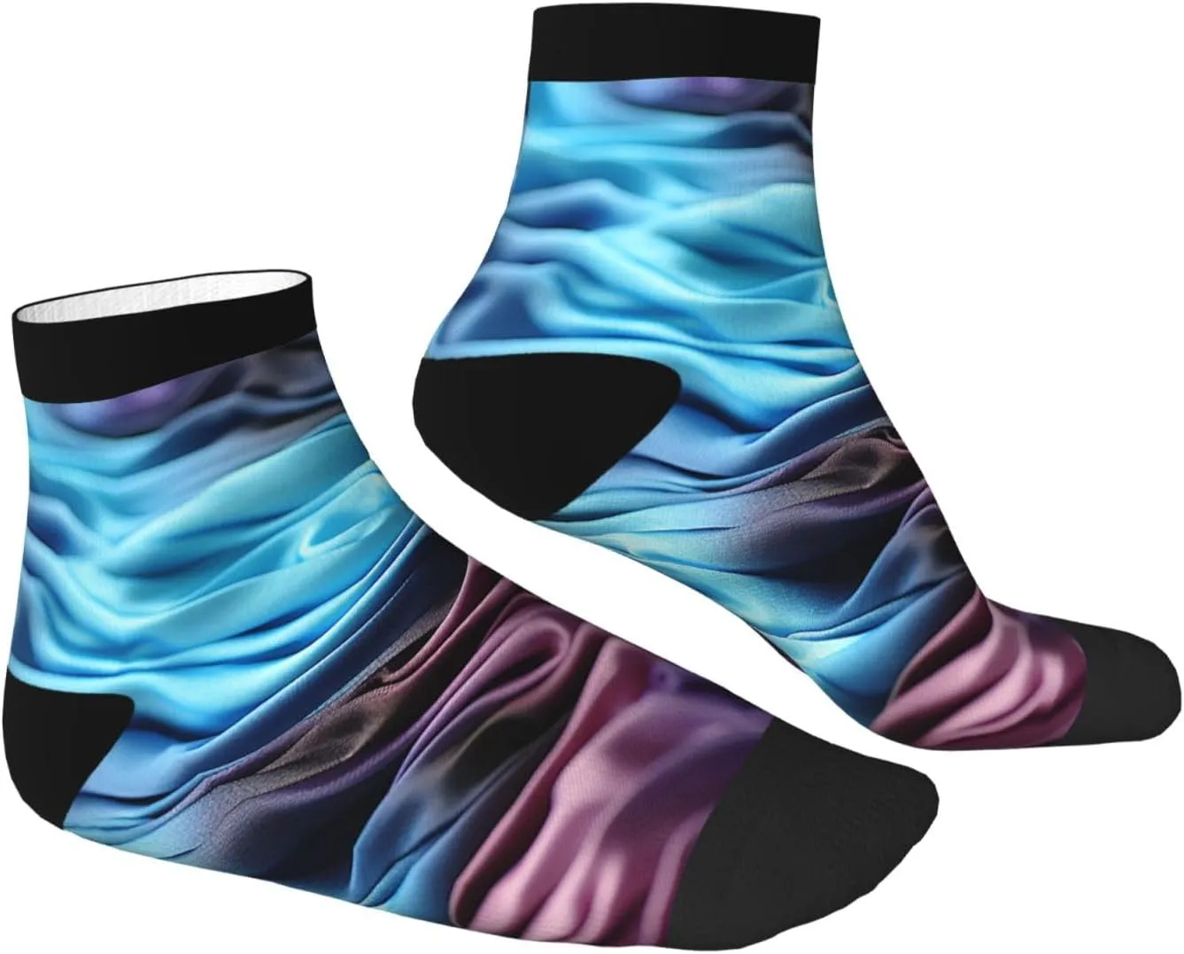 Socks for Women Men Breathable Warm Boot Socks Gradient Fabric Calf Socks for Hiking Work
