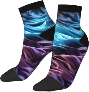 Socks for Women Men Breathable Warm Boot Socks Gradient Fabric Calf Socks for Hiking Work