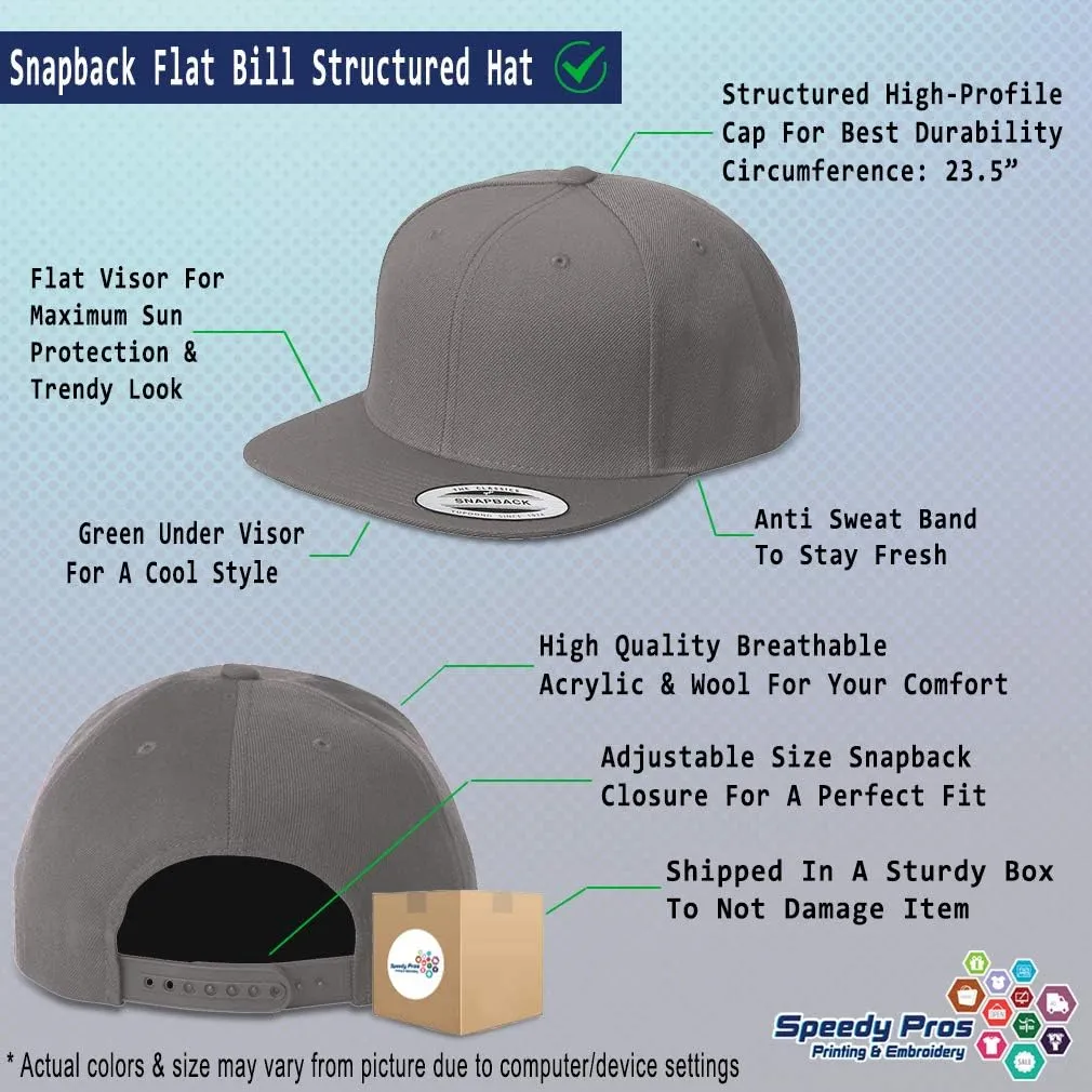 Speedy Pros Snapback Hat for Men Flat Brim Hats Jesus is Lord God Christ Christian Religious Embroidered Flat Bill Hat