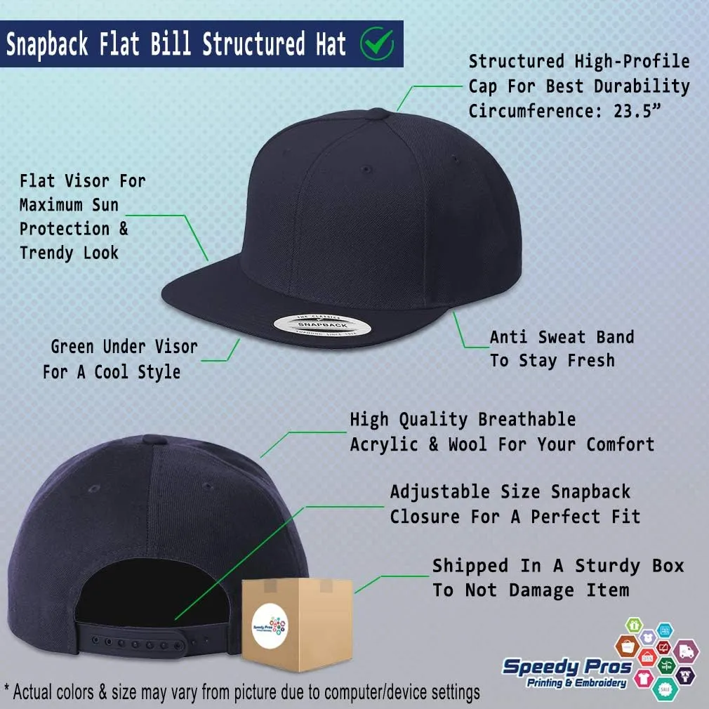 Speedy Pros Snapback Hats for Men & Women Garcia Letters Acrylic Flat Bill Baseball Cap