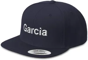 Speedy Pros Snapback Hats for Men & Women Garcia Letters Acrylic Flat Bill Baseball Cap