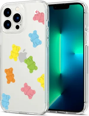 Spigen Ultra Hybrid [Anti-Yellowing Technology] Designed for iPhone 13 Pro Max Case (2021) - Crystal Clear Gummy Bears