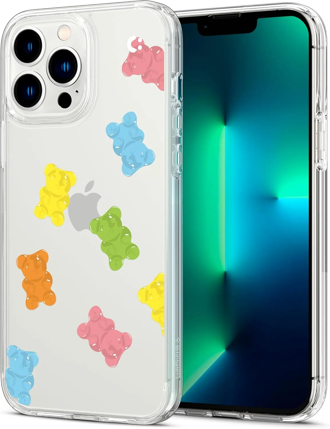 Spigen Ultra Hybrid [Anti-Yellowing Technology] Designed for iPhone 13 Pro Max Case (2021) - Crystal Clear Gummy Bears