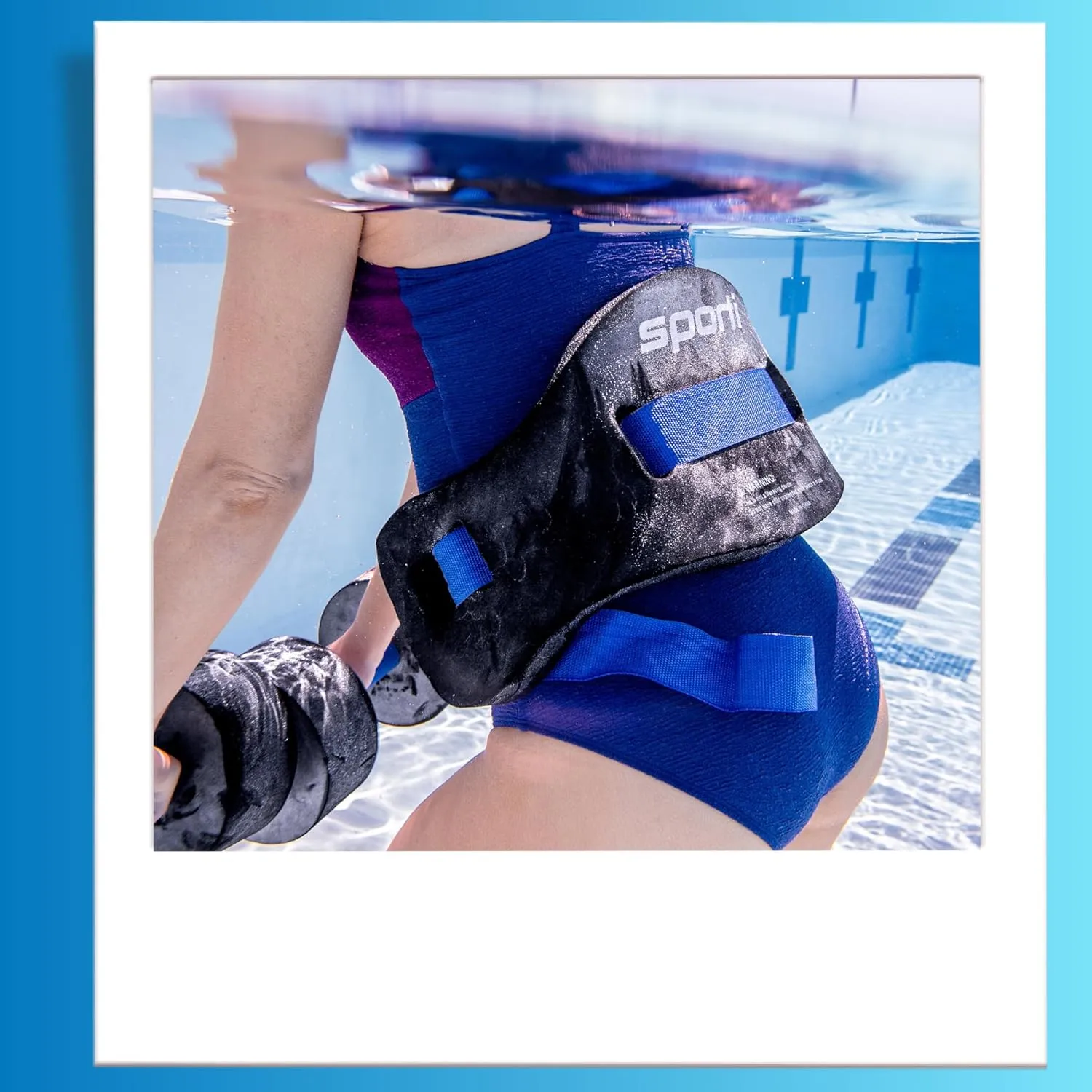 Sporti Swim Belts, Swim Float Jogbelt with Adjustable Belt for Water Fitness Exercises, Swimming Trainer Flotation Belt