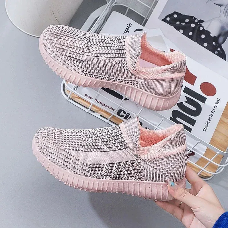 Sports Mesh Breathable Flat Athletic Sneakers