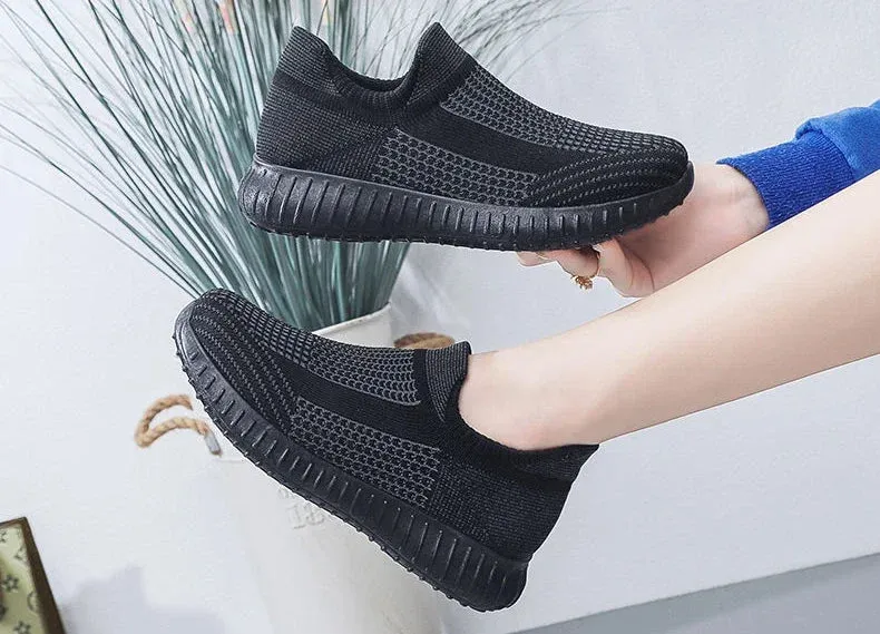 Sports Mesh Breathable Flat Athletic Sneakers