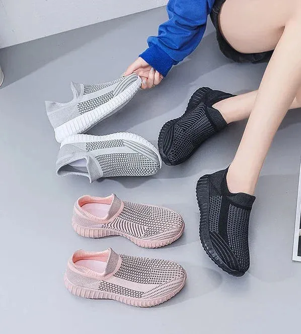 Sports Mesh Breathable Flat Athletic Sneakers