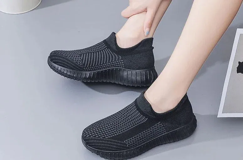 Sports Mesh Breathable Flat Athletic Sneakers