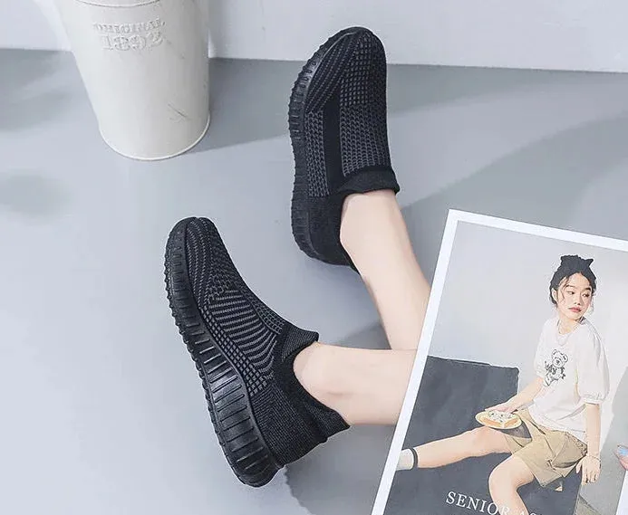 Sports Mesh Breathable Flat Athletic Sneakers