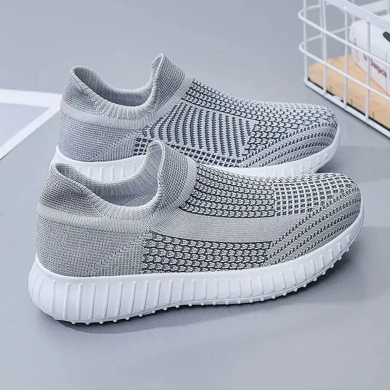 Sports Mesh Breathable Flat Athletic Sneakers