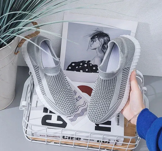Sports Mesh Breathable Flat Athletic Sneakers