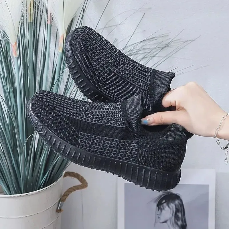 Sports Mesh Breathable Flat Athletic Sneakers