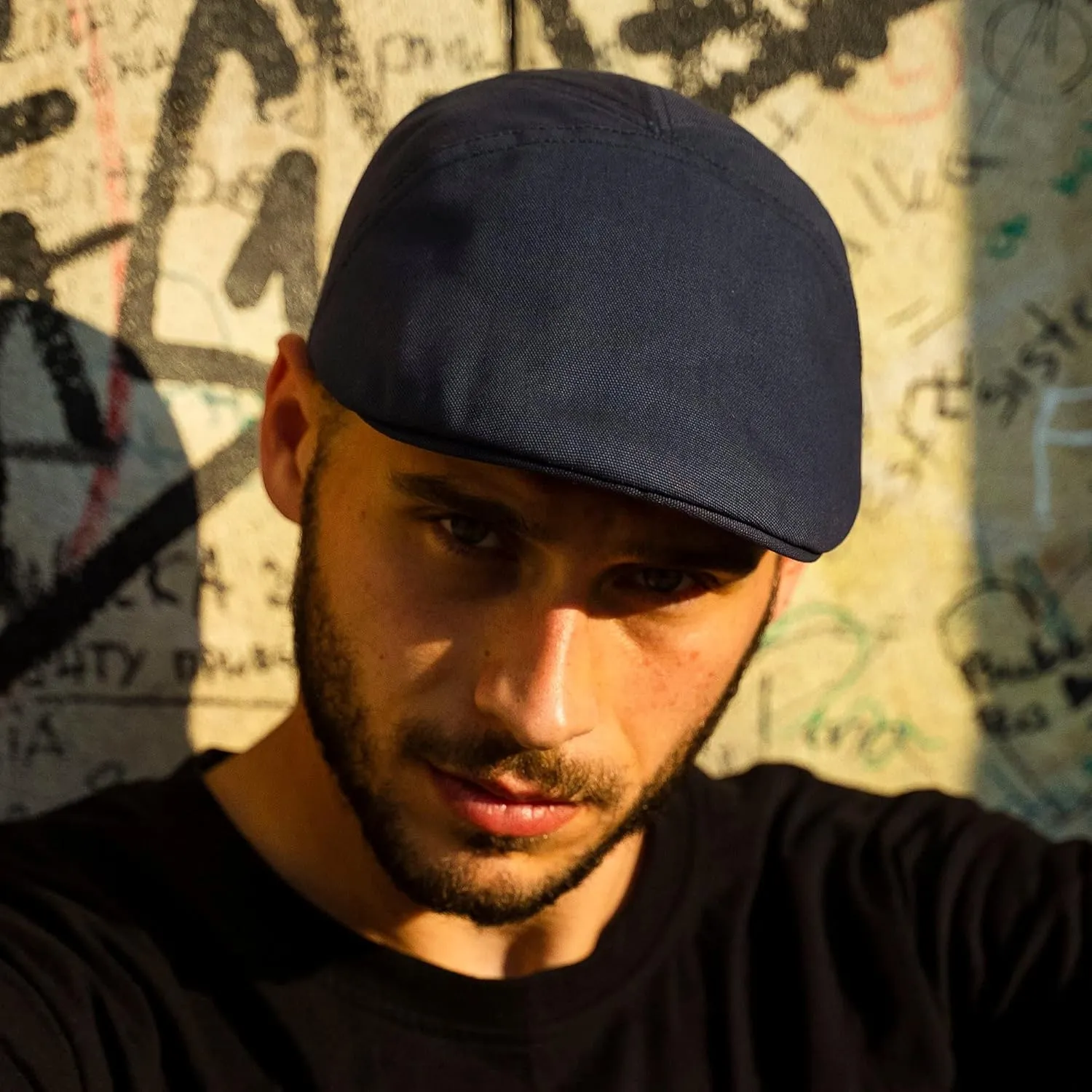 Sterkowski Ivy Five Cap | 100% Softened Cotton Flat Cap for Men | Breathable Airy 5 Panels Cap Without Lining