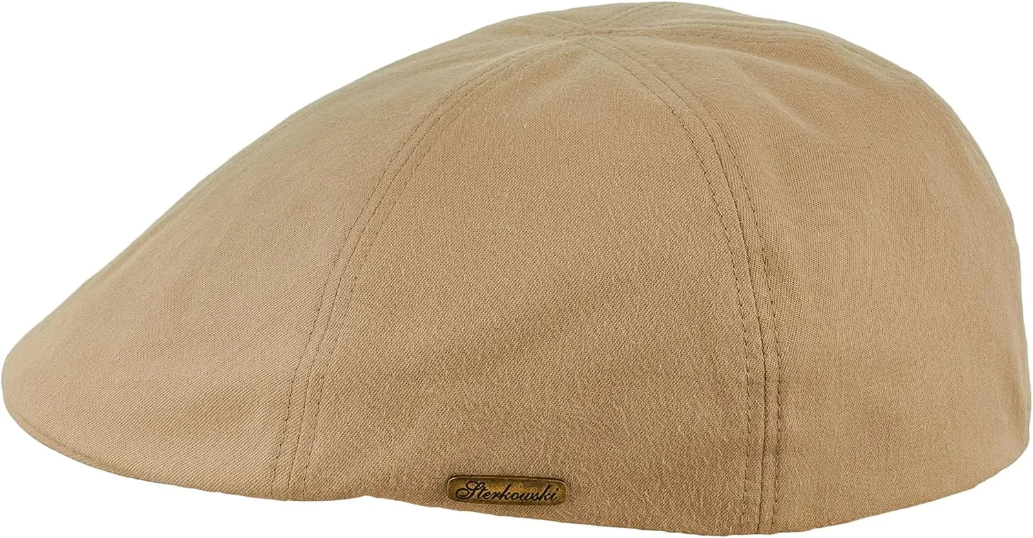 Sterkowski Rusty Cap | 100% Softened Cotton Duckbill Cap for Men and Women | Airy and Breathable Flat Cap