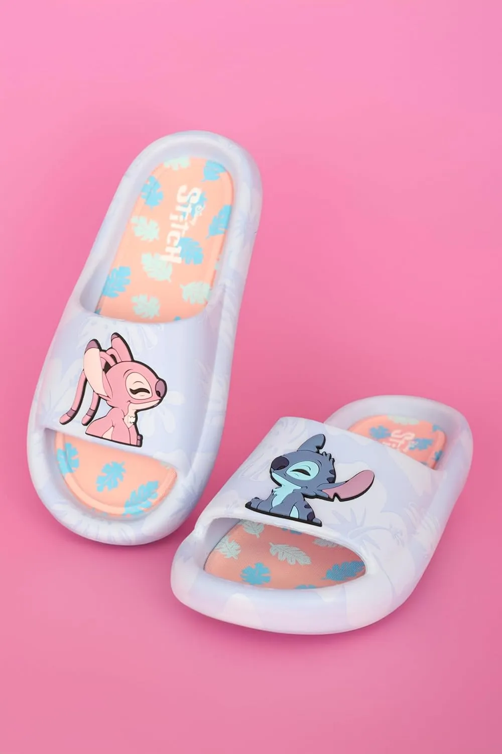 Stitch and Angel Comfort Slide for Women, Girls