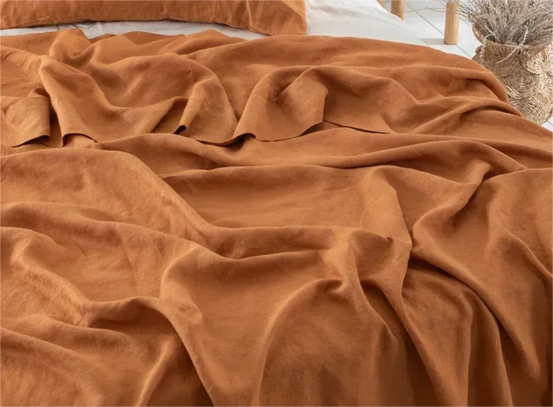 Stone Washed French Linen Breathable and Durable