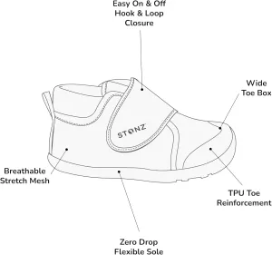 Stonz Cruiser™ Original Baby Shoes – Lightweight, Vegan, with Adjustable Fit