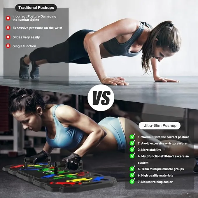 Strengthens The Core Muscles!Multi-Function Push-Up Stand Training Board