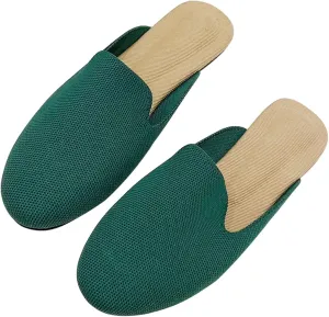 Stunner Women's Mules Shoes Breathable Kintted Round Toe Backless Slides Mules Shoes