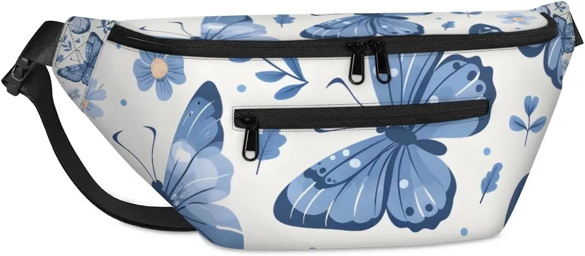 Sunlit Butterfly Crossbody Sling Bags Multipurpose Sling Backpack Shoulder Bag For Men Women Lightweight Travel Backpack Waist Bag Fanny Packs Purses Handbags Chest Bag