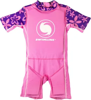 SWIMLINE Pink Swim Trainer Floating Vest Suit For Kids & Toddlers Ages 4  Boys/Girls -Comfortable Zip Up Buoyant Foam Swimming Life Jackets Puddle Jumpers 40-55 Pounds Lbs Children Learning Swimwear