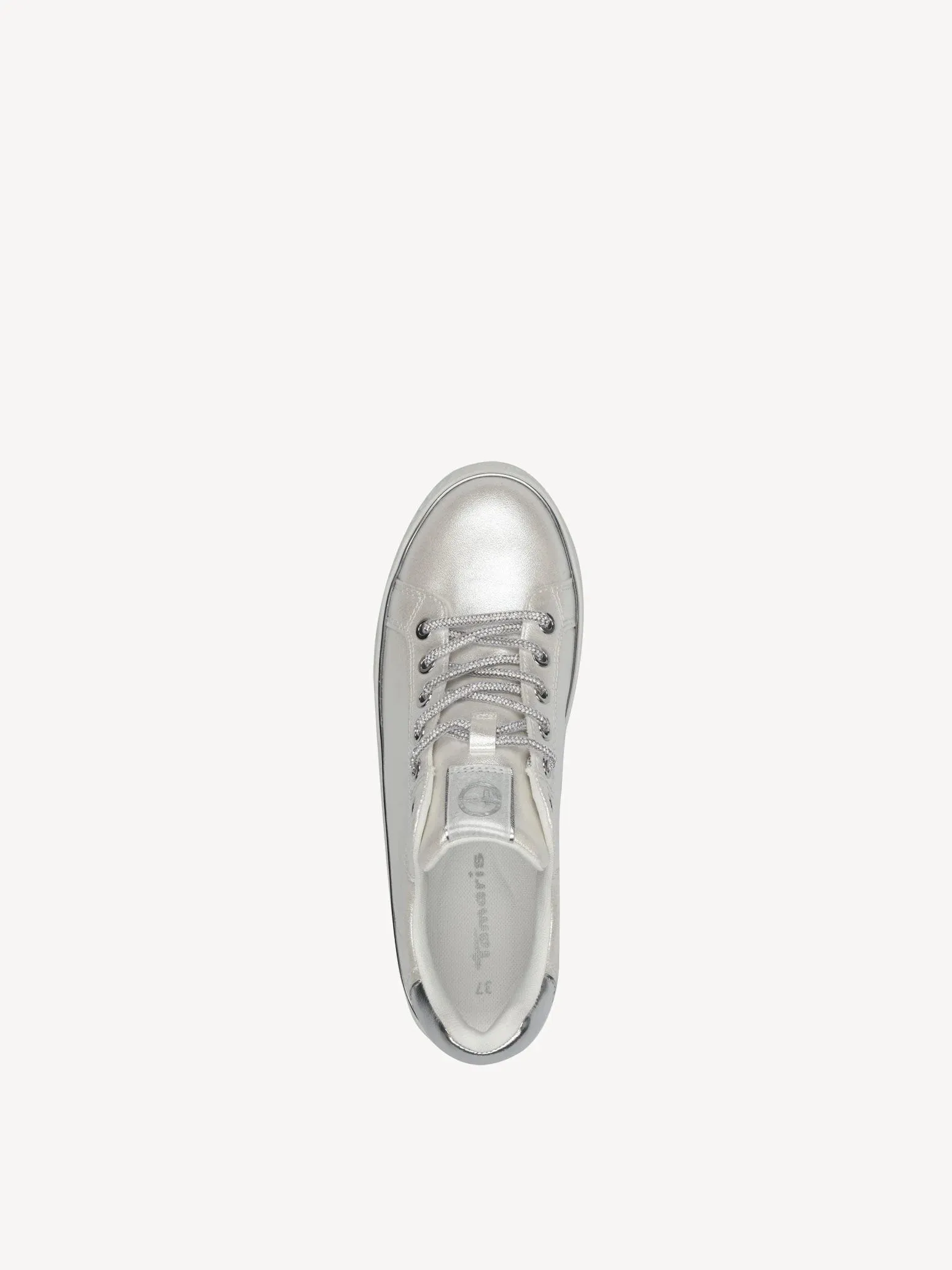 Tamaris White Pearl Slip On Trainer