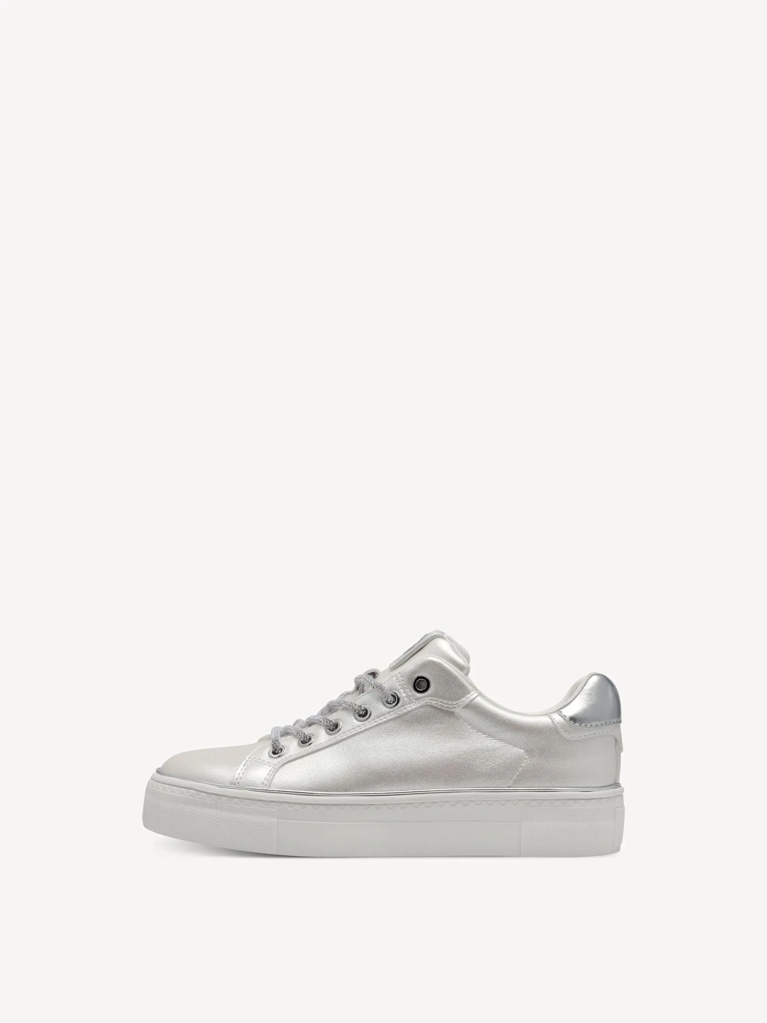 Tamaris White Pearl Slip On Trainer
