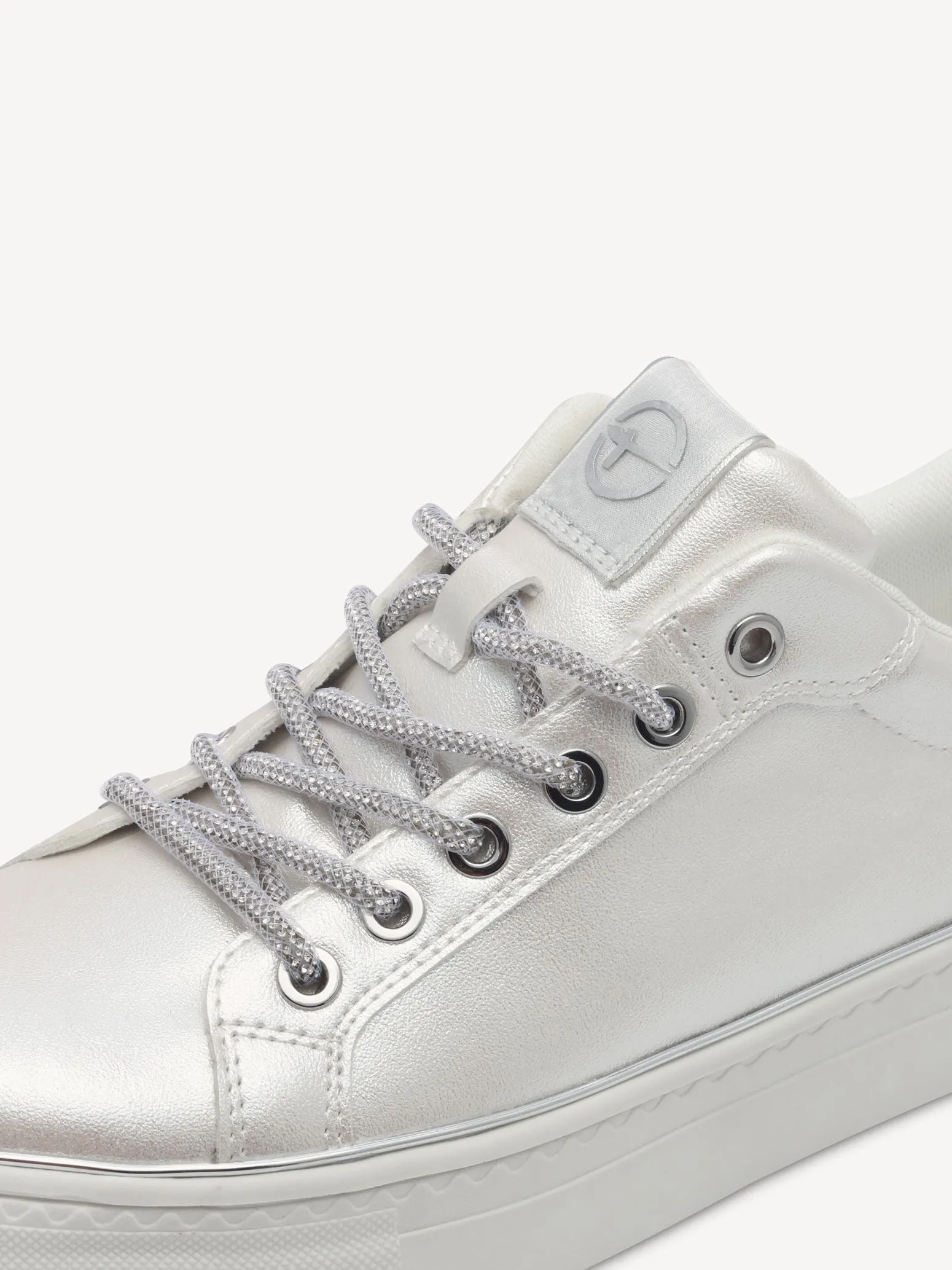 Tamaris White Pearl Slip On Trainer