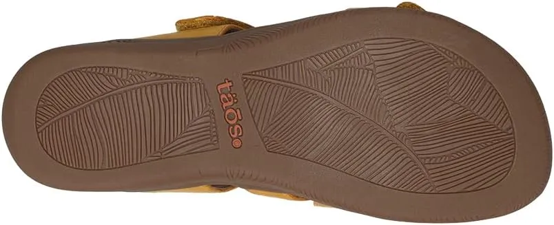 Taos Double U Premium Leather Women's Sandal - Stylish Adjustable Strap Design with Arch Support, Cooling Gel Padding for All-Day Enjoyment and Walking Comfort