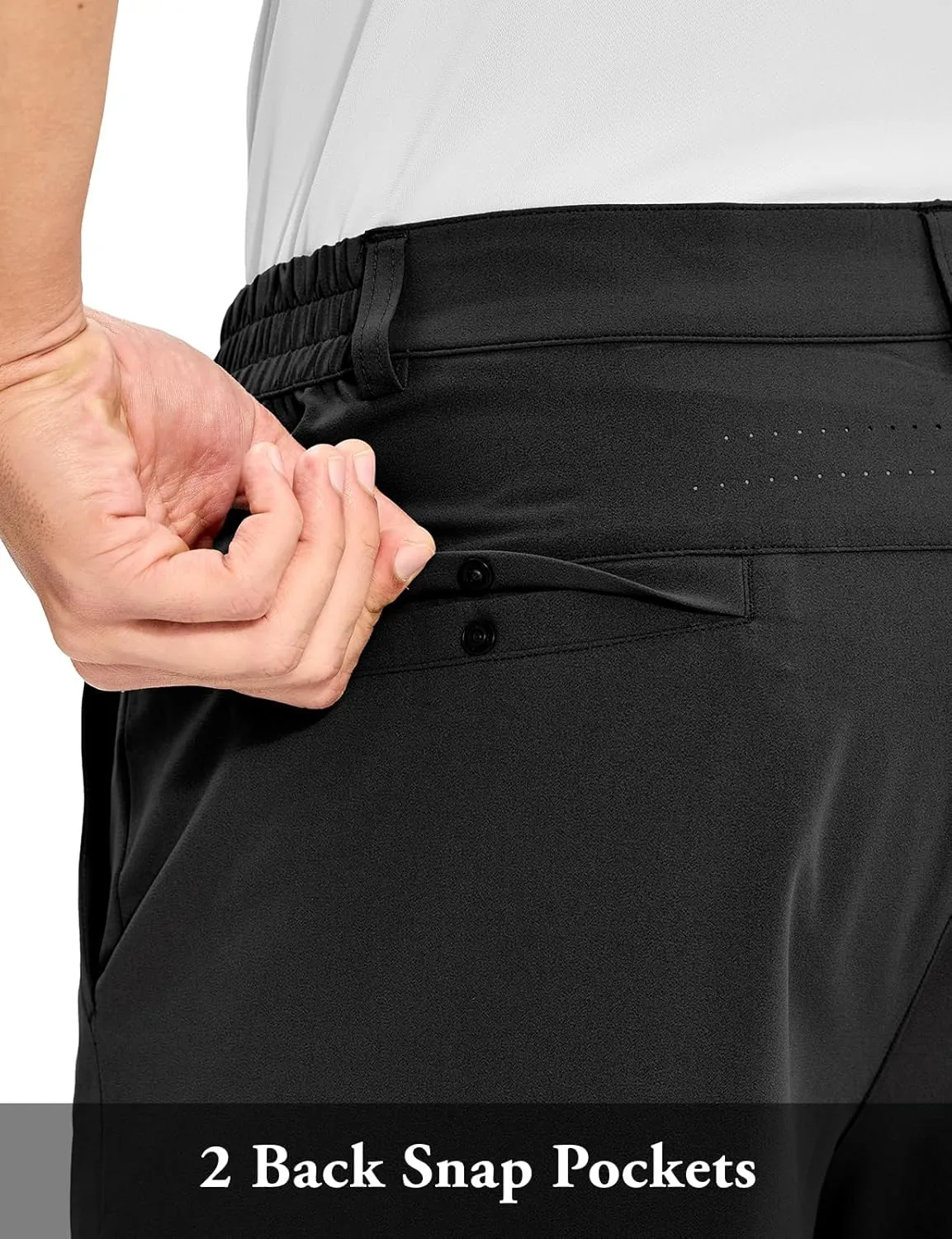 TBMPOY Men's Golf Shorts 10" Quick Dry Lightweight Stretch Dress for Flat Front Work Casual Hiking Shorts with 4 Pockets