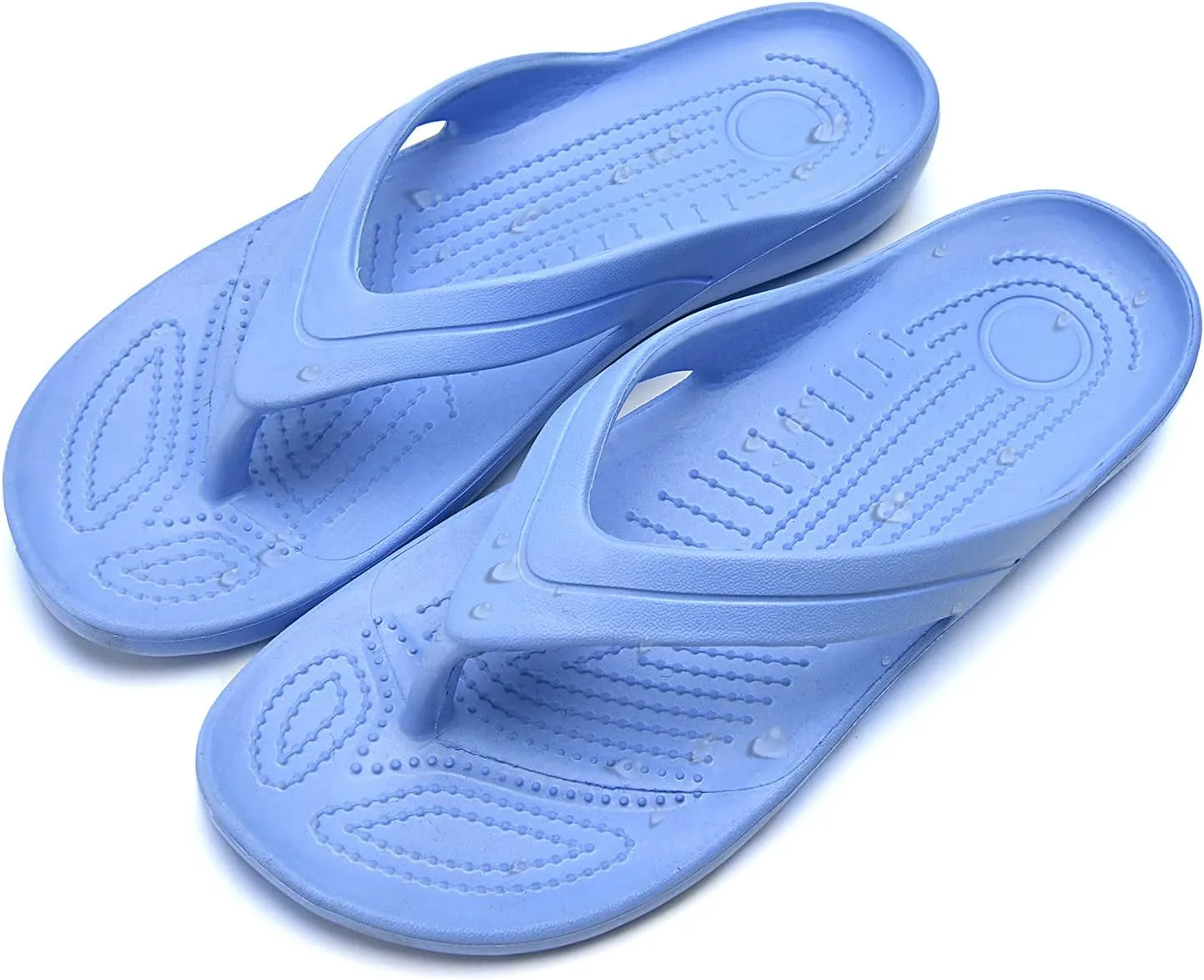 Temi Women's Flip Flops,Soft Lightweight Sandals for Women Anti Slip Casual Slippers Shower Beach Pool Bathroom Flat Slides Shoes